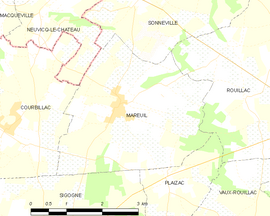 Mapa obce Mareuil