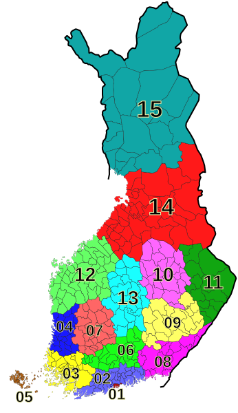 File:Electoral districts of Finland.svg