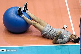 Iran men's national volleyball team in training, 30 December 2019 13.jpg