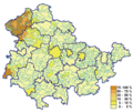 Catholic membership in 2011 (municipalities)