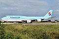 Boeing 747-8 Korean Air na płycie Portu lotniczego Paryż-Roissy-Charles de Gaulle