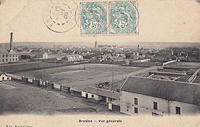 Vue générale de la commune, dans les années 1900.