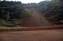 Gredera del volcà del Croscat. La Garrotxa, Catalunya