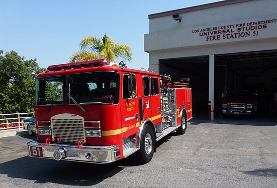 "Los Angeles Fire Station 51" in Universal Studios Hollywood Californie USA