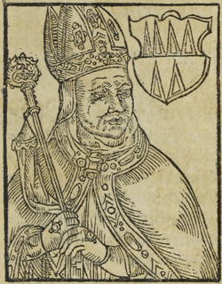 Petr I. (B. Paprocký, Zrcadlo slavného Markrabství moravského, 1593)