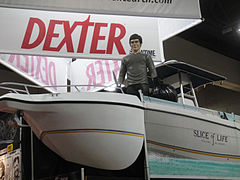 San Diego Comic-Con 2011 - Dexter on his boat display (Entertainment Earth booth) (5976788917).jpg