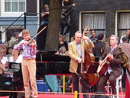 Tim Kliphuis Trio op Prinsengrachtconcert Amsterdam, augustus 2011