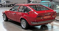 Rear view of an Alfetta GT 1.6