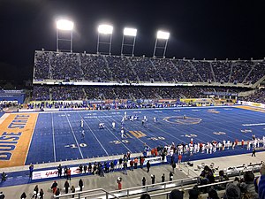 Das Albertsons Stadium im November 2018 bei einem Spiel von Boise State gegen Fresno State