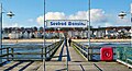 Seebrücke Bansin, Blick auf die „Perlenkette“ mit zahlreichen Bädervillen