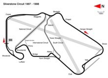 Silverstone Circuit in its 1998 configuration