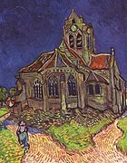 Biserica din Auvers, pictură de Vincent van Gogh.