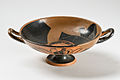 Kylix attica a vernice nera ad occhioni, fine VI sec. a.C..