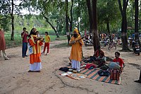 Baul performance at Sonajhuri Saturday haat