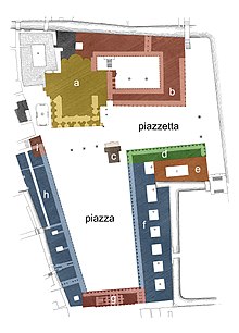 colour-coded diagram of Saint Mark's Square