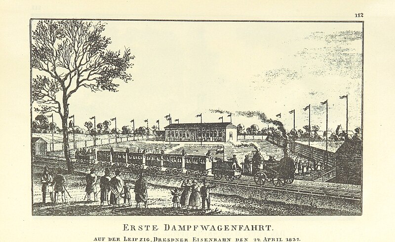 File:Erste Dampfwagenfahrt aud der Leipzig Dresdner Eisenbahn den 24. April 1837.jpg