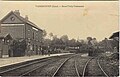 La gare commune du Grand-Verly-Vadencourt située sur la ligne de Guise à Caudry vers 1910 (carte postale).