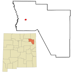 Location of Roy, New Mexico