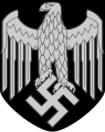 Wehrmachts hjelmdekal i form av tysk ørn (Reichsadler, Wehrmachtsadler) båret på venstre hjelmside