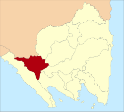 Location within Lampung