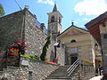 La chiesa sulla piazza Germain Bois, a Pont-Bozet (capoluogo).