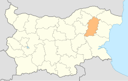 Location o Shumen Province in Bulgarie