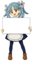 Wikipe-tan holding up a blank sign, for various uses