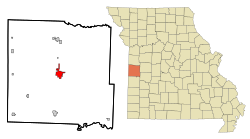 Location of Butler, Missouri