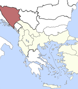 Vilayet di Bosnia - Localizzazione