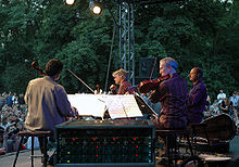 Kronos Quartet na koncertě ve Varšavě, červenec 2006