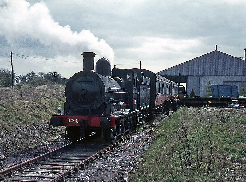 File:Steam train at Coolnamona - 1971 (geograph 3795237).jpg