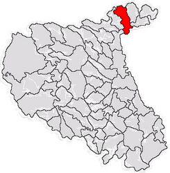 Location in Vrancea County