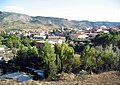 Vista parcial (noroccidental) del caserío Casasaltas (Valencia), dende la CN-330a.