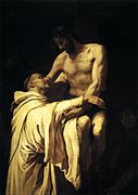 Francisco Ribalta - Christ Embracing St Bernard - WGA19350.jpg