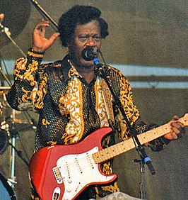 King op het New Orleans Jazz & Heritage Festival in 1997