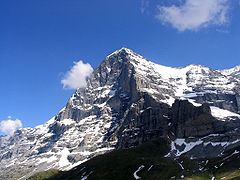 La face nord de l'Eiger, Alpes bernoises