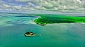 Fort Hammenhiel en Karainagar vanuit de lucht.