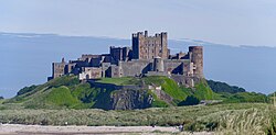 Istana Bamburgh di Northumberland