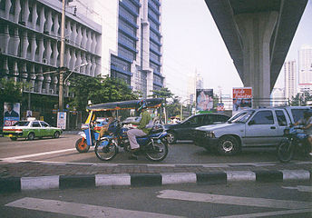 Bangkok streets with Tuk-Tuk