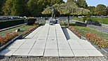 Het herdenkingsmonument voor de ramp op de begraafplaats te Marcinelle