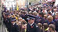 Image 48Scouts, Brownies, and Cubs with the local community in Tiverton, Devon on Remembrance Sunday (from Culture of the United Kingdom)