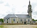 Saint-Méen : l'église paroissiale vue du côté nord