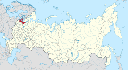 Oblast de Leningrad - Localizazion