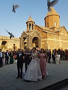 Armenian wedding at Khor Virap