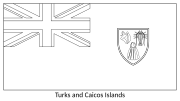 Thumbnail for File:Flag of the Turks and Caicos Islands (colouring page).svg