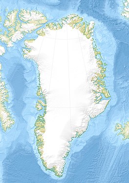 Map showing the location of Daugaard-Jensen Glacier