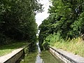 Els Cent-Fonts canalitzats per sobre del pont d'Arvaux