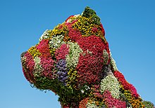 large sculpture Puppy by Jeff Koons in Bilbao