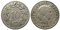 Image 52A Swiss ten-cent coin from 1879, similar to the oldest coins still in official use today (from Coin)