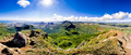 Vue panoramique à Le Pouce de l'île Maurice.